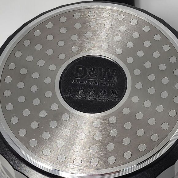 D&W‎ Premium Cookware 9.5in Stock Pot Casserole with Lid Non-stick 4.5QT Black - Picture 11 of 14